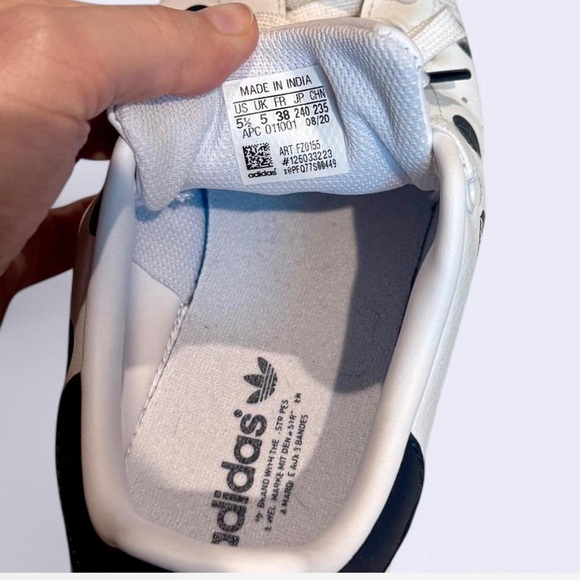 Big kids/ women’s 7 Polka dot Adidas Stan Smith trainers #polkadot - Picture 5 of 10